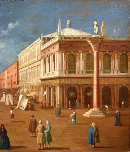 XVIIIe siècle - Venise, San Marco et la colonne de San Todaro - Gabriele Bella (1720 - 1799)